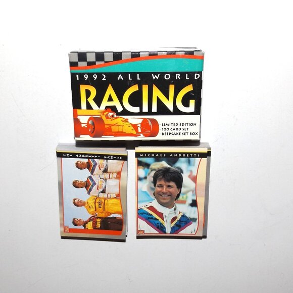 1992 All World Racing Limited Edition 100 Card Keepsake Box Set - Picture 1 of 7